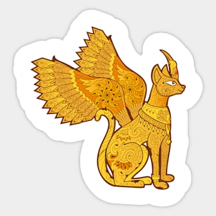 Magic gold griffin Sticker